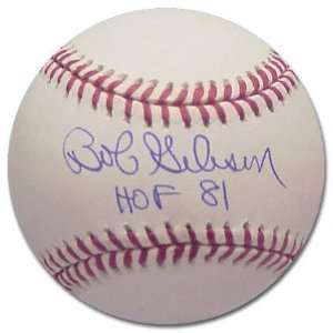  Bob Gibson Autographed Baseball with HOF 81 Inscription 