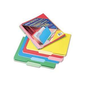  Two Tone File Folders, 1/3 Cut Top Tab, Letter, Assorted 