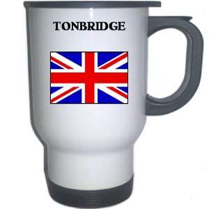  UK/England   TONBRIDGE White Stainless Steel Mug 