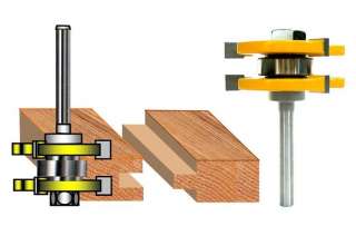 1PC 1/4 Shank Tongue & Groove Assembly Router Bit  