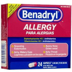 BENADRYL ALLERGY KAPGELS 24CP