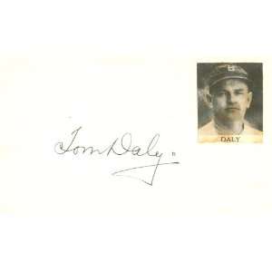  Tom Daly Autographed 3x5 Postcard