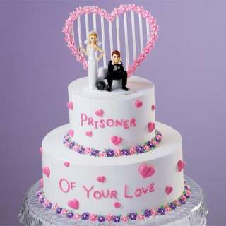 Wilton BALL AND CHAIN WEDDING CAKE TOPPER Funny People  