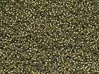 15/0 Toho Seed Beads Black Diamond Bronze Lined Matte #999F