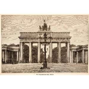   Berlin City Germany   Original In Text Wood Engraving: Home & Kitchen