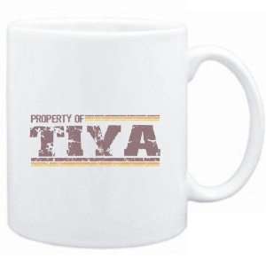  Mug White  Property of Tiya   Vintage  Female Names 