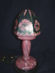 VINTAGE FRENCH OR CZECH CAMEO ART GLASS LAMP  