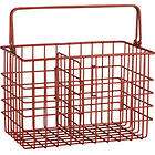 Crate & Barrel PERSIMMON (Orange) BATH/SHOWER CADDY  NEW GREAT GIFT 