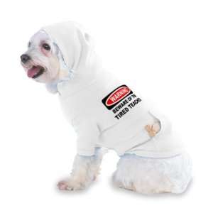  TIRED TEACHER Hooded (Hoody) T Shirt with pocket for your Dog or Cat 