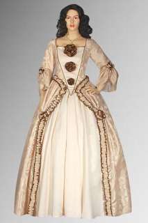 Medieval or Renaissance Baroque Dress Gown Ensemble including Bodice 