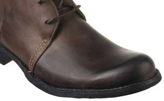 Timberland Mens Boots Earthkeepers City Plain Toe Chukka Brown Leather 
