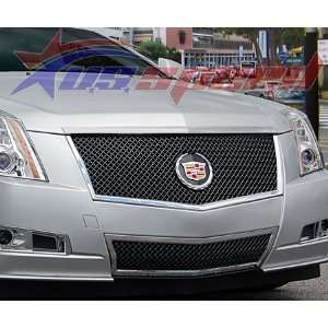  2008 2011 Cadillac CTS Black Ice Heavy E Mesh Grille 2PC 