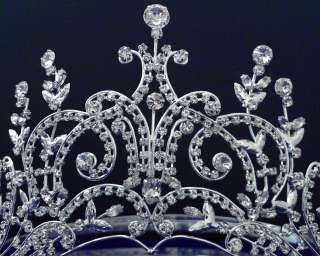   Wedding Crown Veil Pageant Homecoming Prom Crystal Tiara 52567  