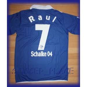  SCHALKE 04 HOME RAUL 7 (EX REAL MADRID) FOOTBALL SOCCER 
