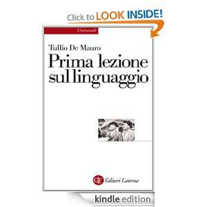 Prima lezione sul linguaggio (Universale Laterza. Prime lezioni 