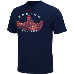   Boston Red Sox Navy Blue Big City Dreams T shirt: Sports & Outdoors