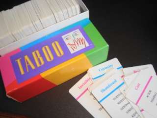 Taboo Game   Cards Only Extra Set of Cards FAST SHIP 