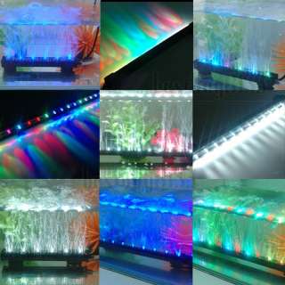  Aquarium 6 12 18 LED Blue / White / Colorful Air Bubble Beaming Light