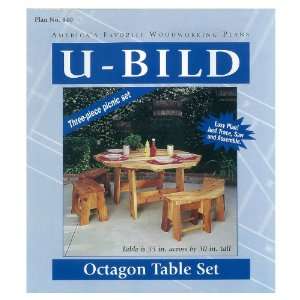  U Bild Octagon Picnic Table Set Woodworking Plan 840: Home 