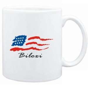  Mug White  Biloxi   US Flag  Usa Cities Sports 