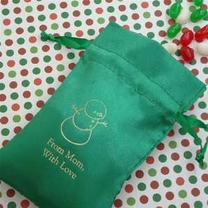  Winter Theme Personalized Satin Favor Bags Health 