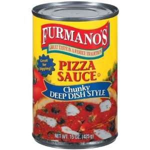 Furmano Deep Dish Pizza Sauce   12 Pack  Grocery & Gourmet 