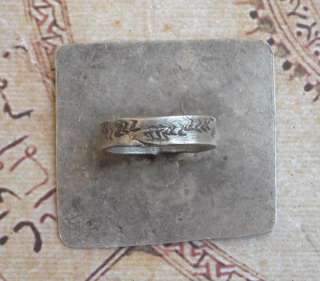Vintage magical ritual cult Bedouin Silver ring  