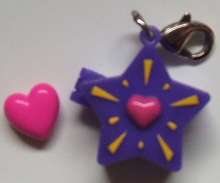 Lucky Bee Bee BeeBee Star Charm with Heart. The star opens so that you 