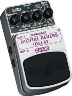 Behringer DR400 Digital Stereo Reverb/delay Effects Ped  