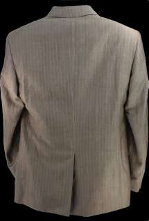 NEW100%AUTH CERRUTI 1881 WOOL BEIG PINSTREPED SUIT 38  