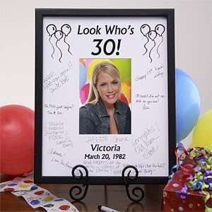  Birthday Wishes Personalized Signature Mat Picture Frame 