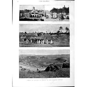  1890 Fort Biskra Sahara Desert Mosque Sidi Okba Arabs 