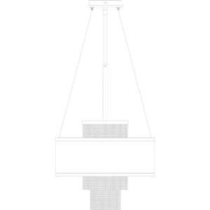  HA Framburg 2113SBR/EGG Gymnopedie 1 Light Chandeliers in 