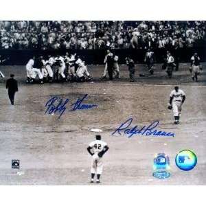   and Bobby Thomson Dual signed w/ Jackie Robinson 8x