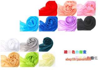 Free shipping，NEW Girls Women 20 Colors long Soft Fold Scarf Shawl 