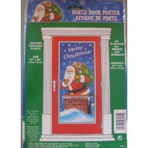  Merry Christmas Santa Clause Door Poster