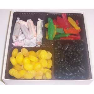   Swedish Fish, Black Licorice Bears, Salt Water Taffy, & Lemon Drops