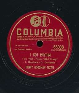   inch Jazz Columbia 55038 Benny Goodman Sextet w/ Helen Forrest  