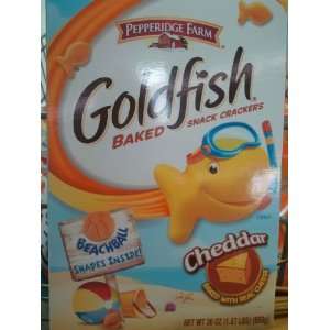 New Summer Goldfish ** Beach Ball ** Shaped Cheddar Cheese Baked 