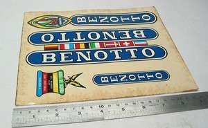 Vintage NOS Benotto Decal Set for Campagnolo Rare!  
