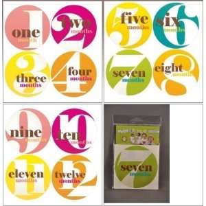    Picky Sticky Baby Month Onesie Stickers (Melon Madness): Baby