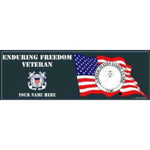  Coast Guard Enduring Freedom Veteran Bumper Sticker 