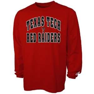  Adidas Texas Tech Red Raiders Red Rally Long Sleeve T 