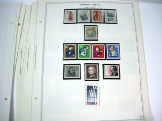 GERMANY, BERLIN, Stamps hinged/mounted on Minkus pages..No Reserve 