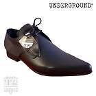 Black Leather Winklepickers By UNDERGROUND