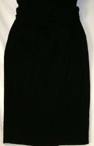 Womens Brian Berrill Black Velvet Skirt Outift Size 6  