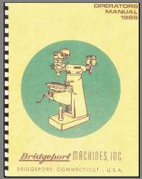 BRIDGEPORT MILLING MILL   PARTS AND USE MANUAL CD  