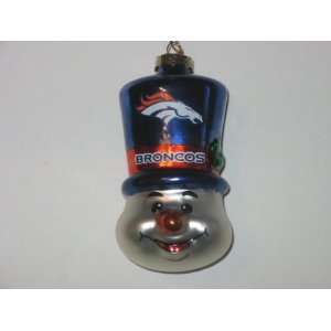   wide Blown Glass Top Hat Snowman CHRISTMAS ORNAMENT: Sports & Outdoors