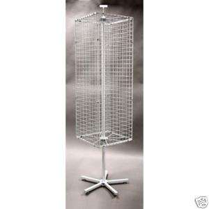 New   Square Grid Screen Spinner Display Rack  