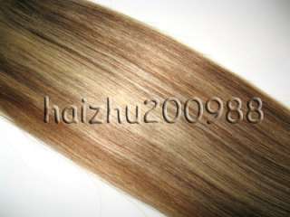 2610PCS REAL CLIP IN HUMAN HAIR EXTENSIONS,#6/613,100g  